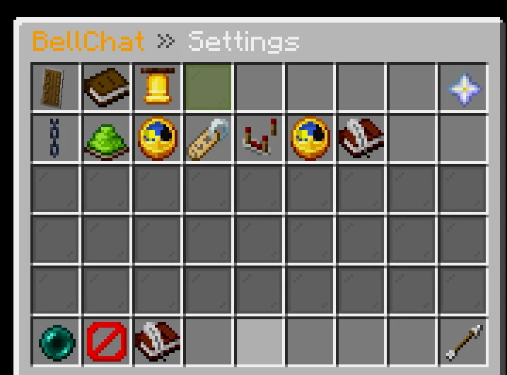 BellChat settings panel