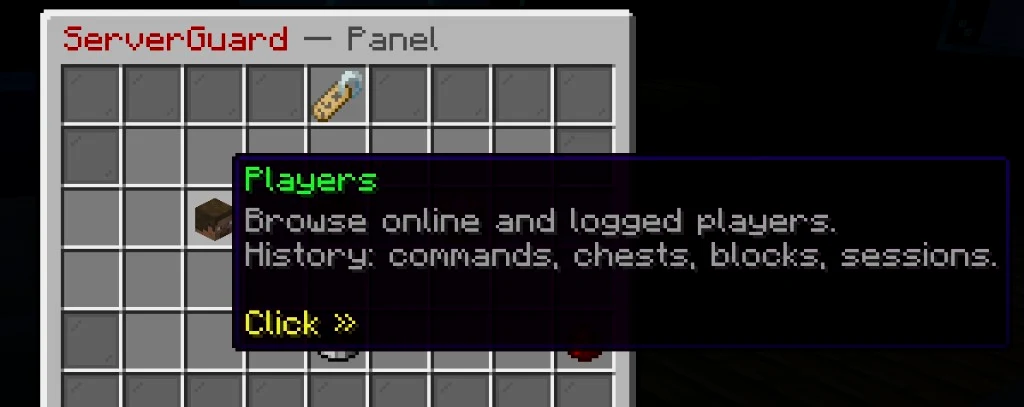 ServerGuard panel